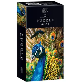 Interdruk Puzzle 250 48x33 cm Animals Tiere - Peacock - Pfau