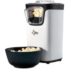 SUNTEC Heißluft Popcornmaschine POP-8618 fat free | Popcorn ohne Fett und Öl | Popcorn-Maschine für Zuhause | Popcorn süß oder salzig | Platzsparender Mini Popcorn-Maker | Maschine mit Deckel