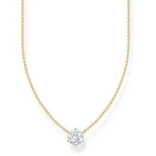 Thomas Sabo Kette mit Anhänger Zirkonia-Anhänger Gold/Silber