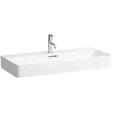 Laufen VAL Waschtisch, unterbaufähig, ohne Hahnloch, ohne Überlauf, 950x420mm, H810287, Farbe: Weiß mit LCC Active