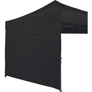 ABCCANOPY Pavillon Seitenwände für 2,5x2,5m Gartenpavillon Seitenteile,Partyzelt,Faltpavillon,Wasserdicht,ohne Fenster,Schwarz