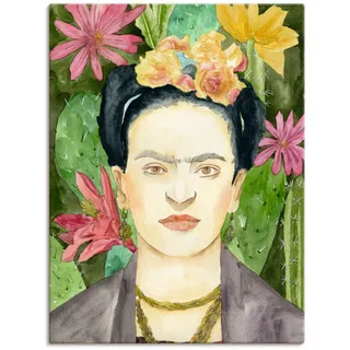 Artland Wandbild »Frida Kahlo I«, Bilder von Frauen, (1 St.), als Leinwandbild, Poster in verschied. Größen, bunt