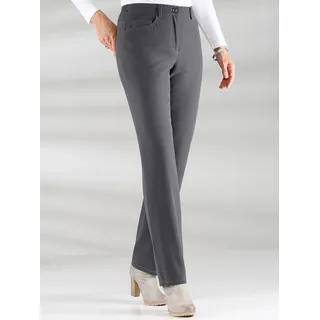 Thermohose COSMA, Damen, Gr. 36, Normalgrößen, grau, 55% Polyester, 45% Baumwolle, unifarben, lang, Hosen Thermohose