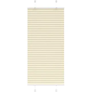 Plissee Creme 65x150 cm Stoffbreite 64,4 cm Polyester - Creme
