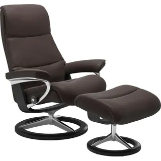 Stressless Stressless® Fußhocker »View« mit Signature Base,Gestell Schwarz braun