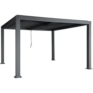 Mendler Gartenpavillon 3 x 4 m Grau