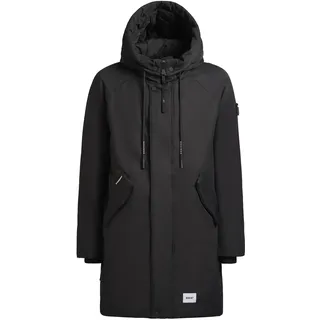 Kurzmantel KHUJO "Kurzmantel Anth-YM", Herren, Gr. L, grau (space grau), Obermaterial: 100% Polyester PES.  Obermaterial: Futter: 100% Nylon NY. 100% Polyester PES., Mäntel Kurzmantel