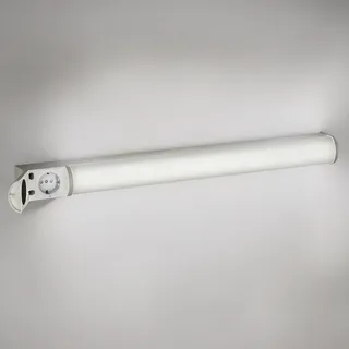 ledscom.de LED Spiegelleuchte FERIG, Bad-Lampe mit Steckdose, 67,5cm, 14,5 W, 1601lm, weiß