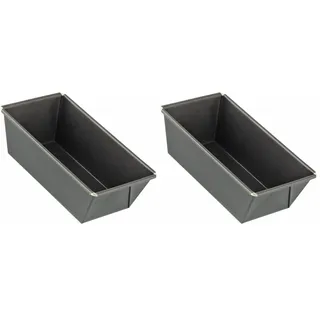 Zenker Königskuchenform 15 cm SPECIAL - MINI, kleine Backform aus Stahlblech, Kastenform mit Antihaftbeschichtung (Farbe: Schwarz), Menge: 1 Stück (Packung mit 2)