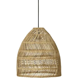 Hängeleuchte , Naturfarben , Holz , Rattan , 36.5x34x36.5 cm , Lampen & Leuchten, Innenbeleuchtung, Hängeleuchten, Pendelleuchten