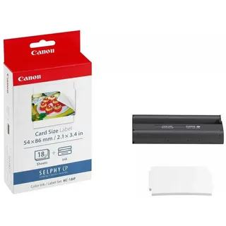 Canon KC-18IF Stickerpapier (in Scheckkartengröße inkl.Farbkartusche)