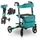 Aluminium Rollator Vital mit Sitz Rollator Petrol