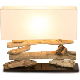 Holzlampe Tischlampe aus Treibholz 50x17x43cm Unikat Hochwertig Lampe