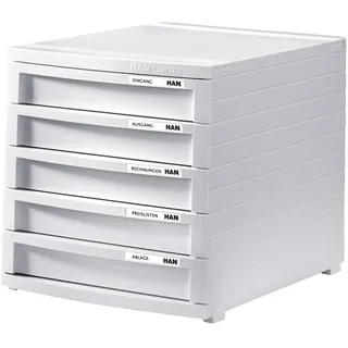 HAN Schubladenbox Contur 30 x 30,7 cm 5-tlg. weiß