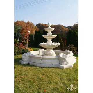 Fontaine Becken Zierbrunnen Springbrunnen Brunnen Stadt Teich Skulptur Garten