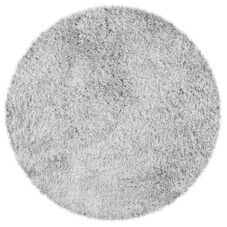 PASSUA Hochflor-Teppich Cascade, rund, 180 cm, Hellgrau - Hellgrau
