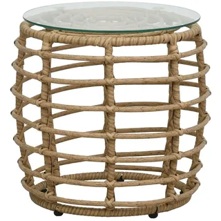 vidaXL 3-tlg. Bistro-Set Poly Rattan Eiche - Braun