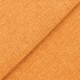 DESHOME Roma 5 Meter - Stoff Meterware samtweich Wasserabweisend widerstandsfähige h 140 cm Stoffe für Sofakissen, Möbelstücke, Stühle Beziehen Hell orange