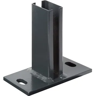 GAH Alberts Zaunpfosten 8 x 150 mm Grau/Stahl