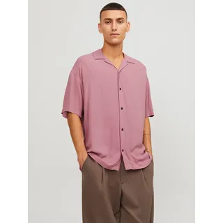 Jack & Jones Kurzarmhemd »JJEJEFF SOLID RESORT SHIRT SS SN«, rosa