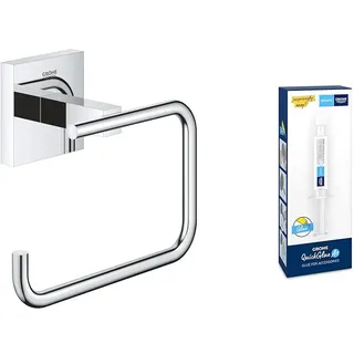 GROHE Start Cube - Reservepapierhalter (Wandmontage, verdeckte Befestigung, Material: Metall), supersteel, 40979DC0
