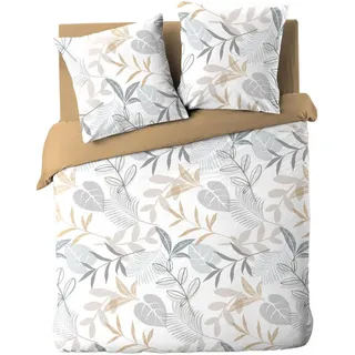 Douceur d'intérieur Bettwäsche, mit Blättermuster, KIMBERLY, 240 x 220 cm,