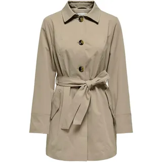 Jdy Damen Jdyisadora Trenchcoat OTW Hab, Weathered Teak, S