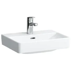Laufen PRO S Handwaschbecken, 1 Hahnloch, mit Überlauf, 450x340mm, H815961, Farbe: Weiß mit LCC Active