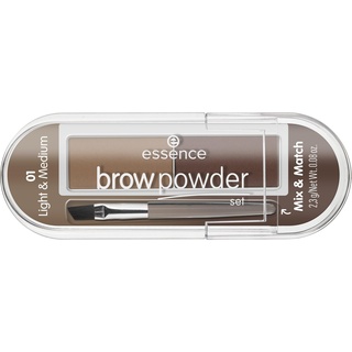 Essence Brow Powder Set Augenbrauenpuder 2,3 g 1 - LIGHT & MEDIUM