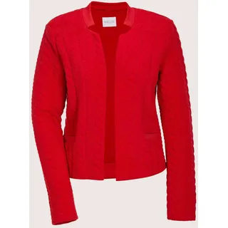 Jackenblazer MADELEINE "Jacke Kurzer Jerseyblazer", Damen, Gr. 38, rot, Obermaterial: 83% Polyester PES. 14% Viskose CV. 3% Elasthan EL., Modern, normal, Blazer Jackenblazer