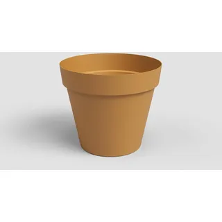 Artevasi Capri-Topf, Blumentopf aus Kunststoff, 40cm, Farbe Honiggelb
