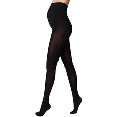 Conte elegant MOMMY 40 DEN - Qualität Strumpfhosen - Strumpfhosen Damen - Umstandsmode - Umstandsstrumpfhose - Schwangerschaft - Bauchstütze Schwangerschaft - Gr. 3 - Nero