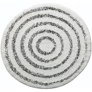 Spirella Badteppich Saturn 60 x 60 cm, Weiß/Schwarz