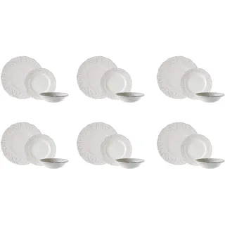 Cosy & Trendy 9454936 Tafelservice Feston Weine, 18-teilig, für 6 Personen, patiniert