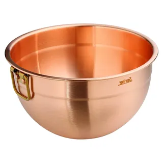 Culinox Rührschüssel aus Kupfer, 2,8 L, Durchmesser 20 cm, Höhe 11 cm, abgeflachter Boden