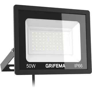 GRIFEMA LED Strahler 50 W schwarz 5500 lm IP66 ohne Stecker