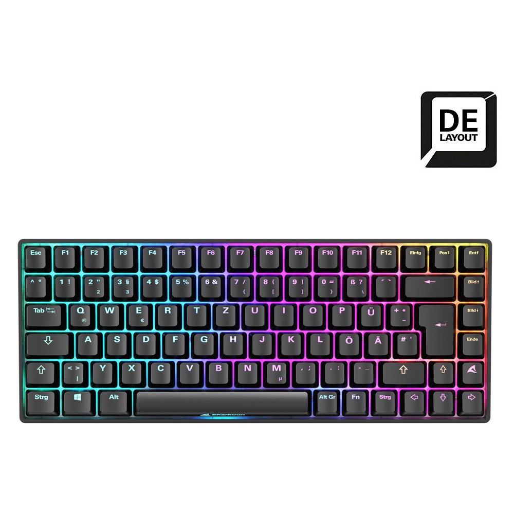 Bild von Skiller SGK50 S3, schwarz, LEDs RGB, hot-swap, Gateron RED, USB, DE (4044951039135)