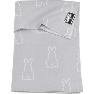 Meyco Baby Babydecke, Rabbit 75x100cm silver