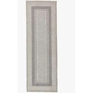 Flair Rugs Läufer , Grau , Textil , Bordüre , rechteckig , 78x230 cm , für Fußbodenheizung geeignet, waschbar, pflegeleicht , Teppiche und Böden, Teppiche, Teppichläufer, Läufer