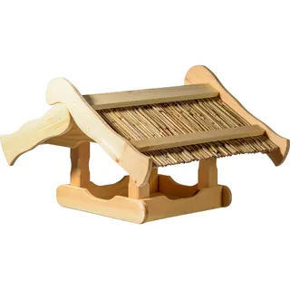 Dobar Vogelhaus Kunoy mit Schilfdach für Ständer FSC®