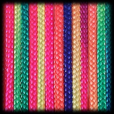 Rainbow Cord, Paracord 125 Typ I für Armband, Hunde-Leine, Halsband, Nylon-Seil, 50 Meter
