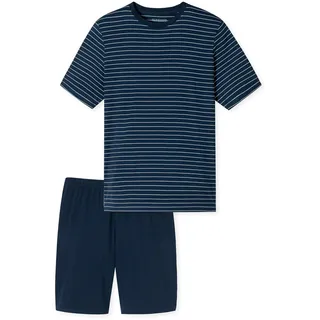 SCHIESSER Pyjama Casual Essentials Dunkelblau 4XL