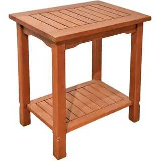 Garden Pleasure Gartentisch SANTA CRUZ 50 x 35 x 50 cm Natur