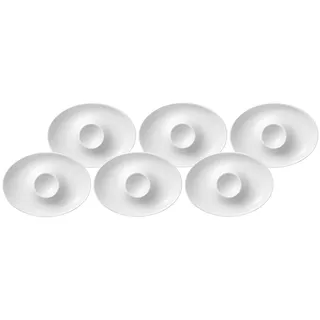 Villeroy & Boch Eierbecher »Eierbecher mit Ablage Royal 6er Set weiß«, weiß