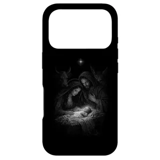 Hülle für iPhone 17 Pro Stille Nacht Familie Krippe Weihnachtskrippe Weihnachten Szene