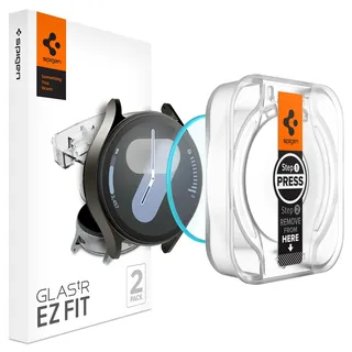 SPIGEN EZ Fit Gehärtetes Glas Clear Displayschutzfolie Samsung Galaxy Watch 7 44mm 2-Pack