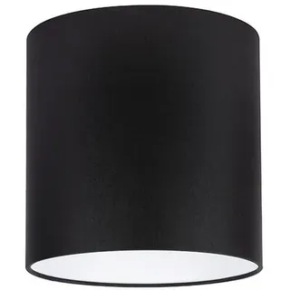 Leuchtenschirm , Schwarz , Metall, Textil , zylindrisch , E27 , 23 cm , Lampen & Leuchten, Leuchtenzubehör, Lampenschirme