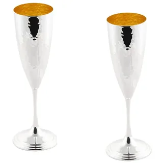 argentoè 1 Paar FLUTE AG. Innenseite goldfarben, Marmeliertes Finish