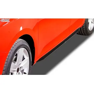 RDX Racedesign Seitenschweller 'Slim' kompatibel mit Volkswagen Corrado (ABS Schwarz glänzend)