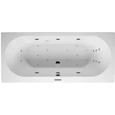 RIHO Carolina Rechteck-Badewanne, mit Joy-System, Version links, 1-Sitzer, weiß, B05, Ausführung: 190x80x53cm, Nutzinhalt: 235 Liter